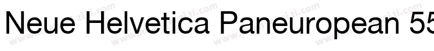 Neue Helvetica Paneuropean 55 Roman字体转换